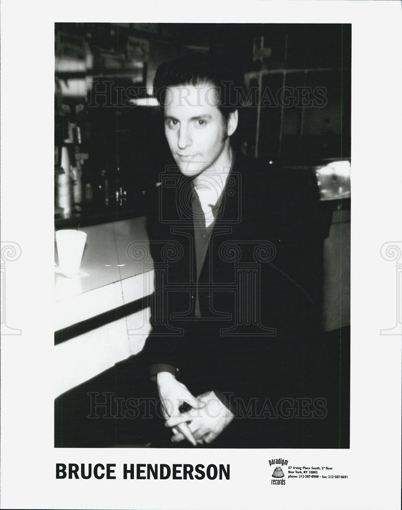 Press Photo Bruce Henderson Paradigm Records Artist - Historic Images