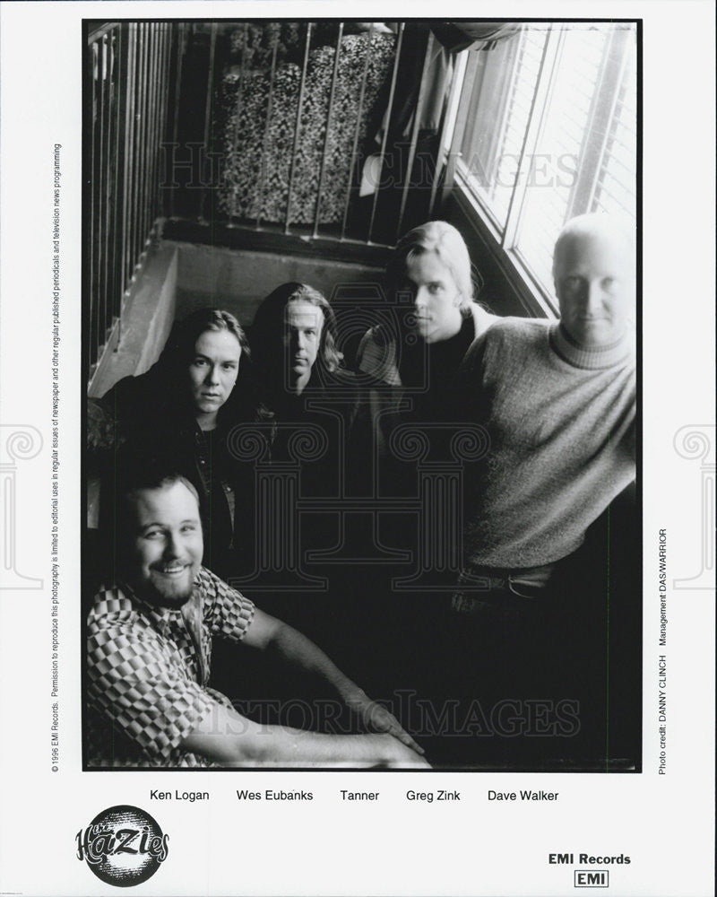 1996 Press Photo Ken Logan Wes Eubanks, Tanner, Greg Zink Dave Walker The Hazies - Historic Images