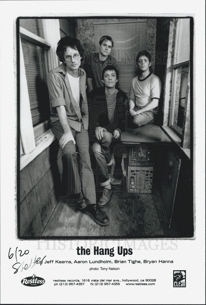 Press Photo The Hang Ups Band Jeff Kearns Aaron Lundholm Brian Tighe Bryan Hanna - Historic Images