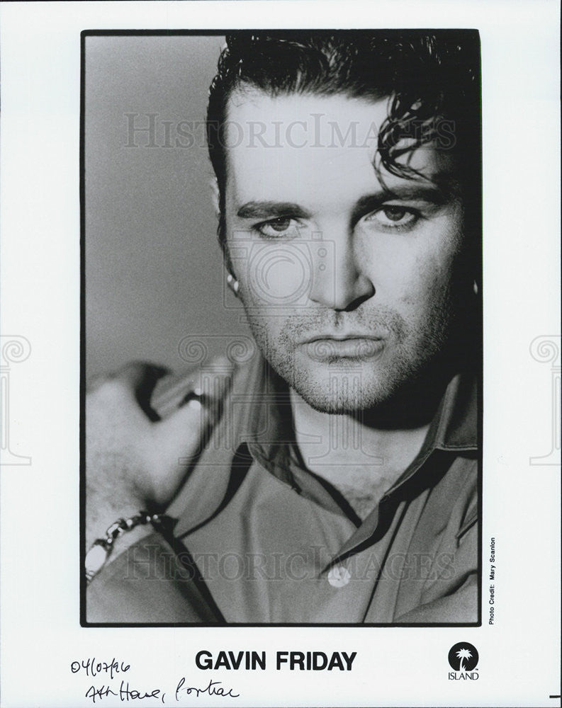 1996 Press Photo Gavin Friday Irish singer &amp; songwriter, composer, actor - Historic Images