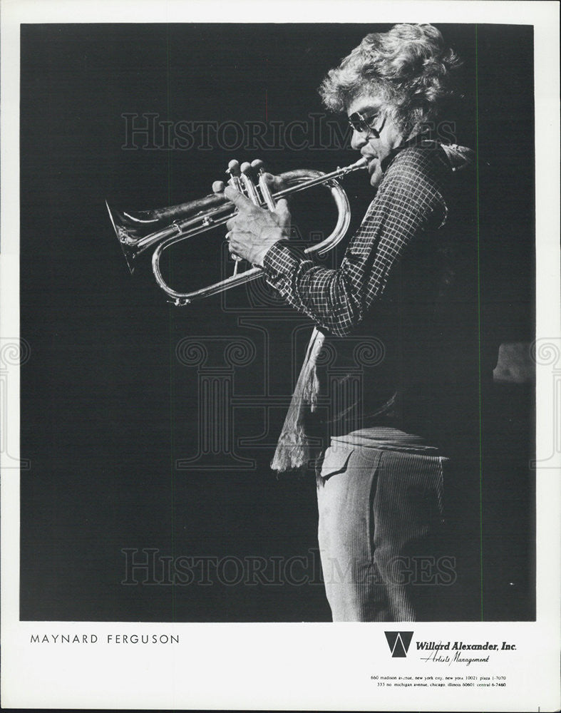 Press Photo Horn Player Maynard Ferguson Performing - Historic Images