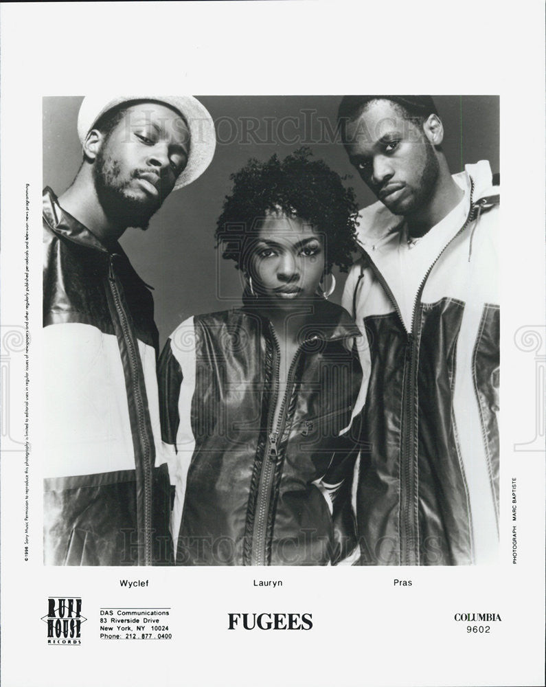 1996 Press Photo Columbia and Ruff House records Present Fugees - Historic Images