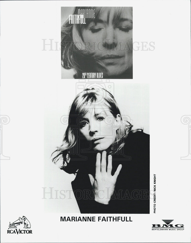 Press Photo Marianne Faithfull - Historic Images