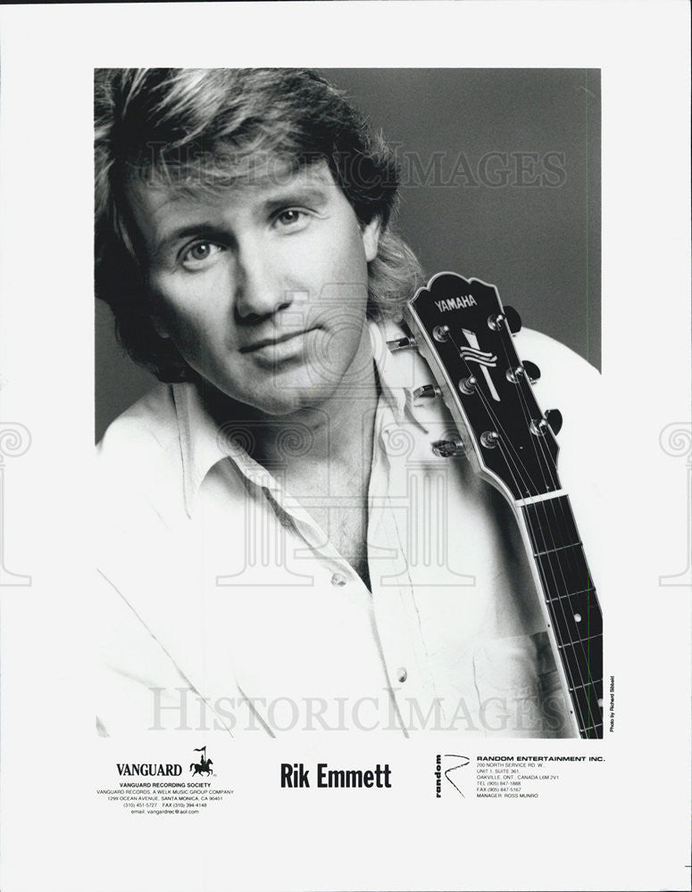 Press Photo Guitarist Rik Emmett - Historic Images