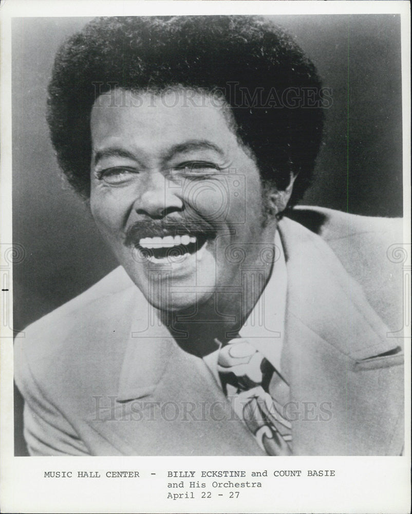 Press Photo Jazz Musician Billy Eckstine - Historic Images