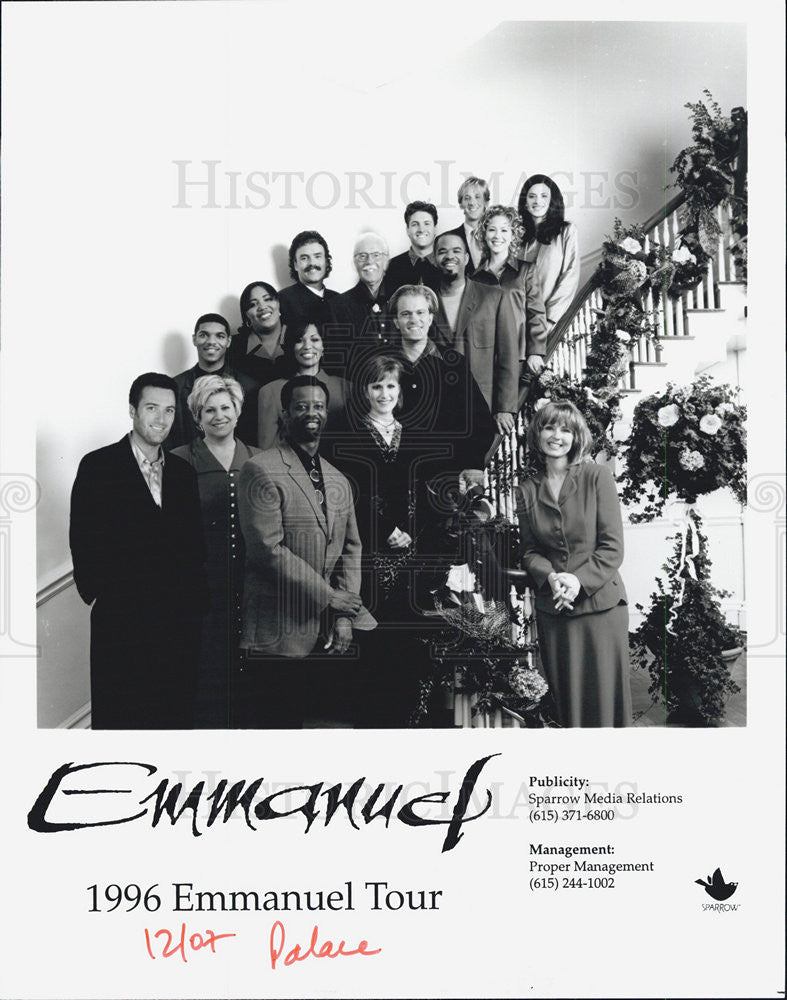 1996 Press Photo Emmanuel tour - Historic Images