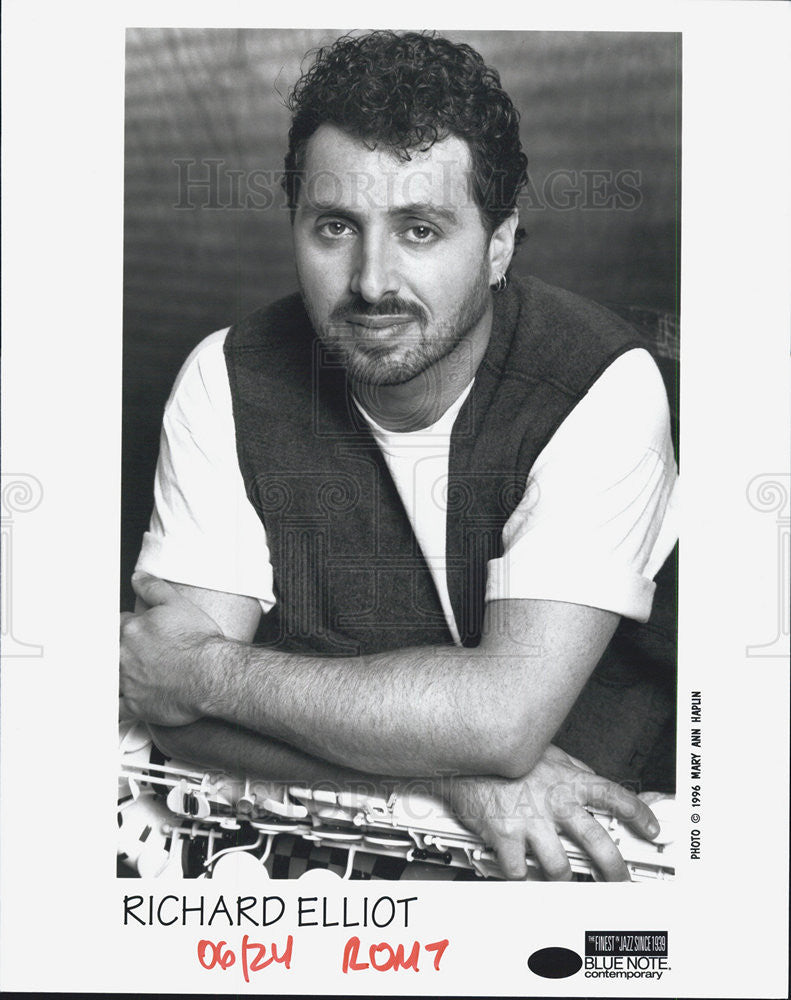 1996 Press Photo Saxophonist Richard Elliot - Historic Images