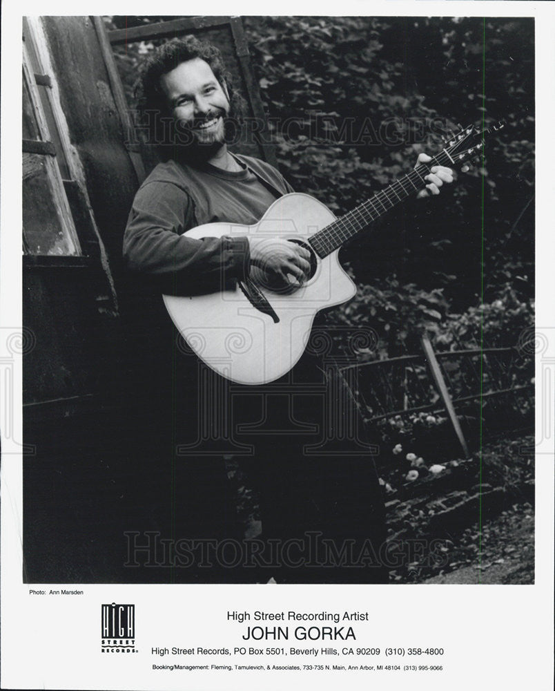 Press Photo High Street Recording Artist John Gorka - Historic Images