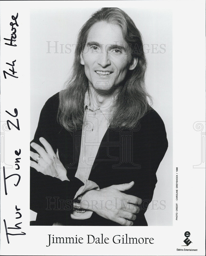 1996 Press Photo Elektra Entertainment Artist Jimmie Dale Gilmore - Historic Images