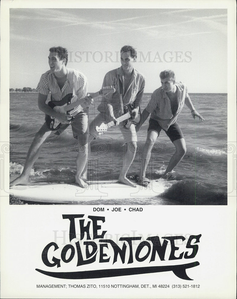 Press Photo The Goldentones Dom,Joe and Chad - Historic Images