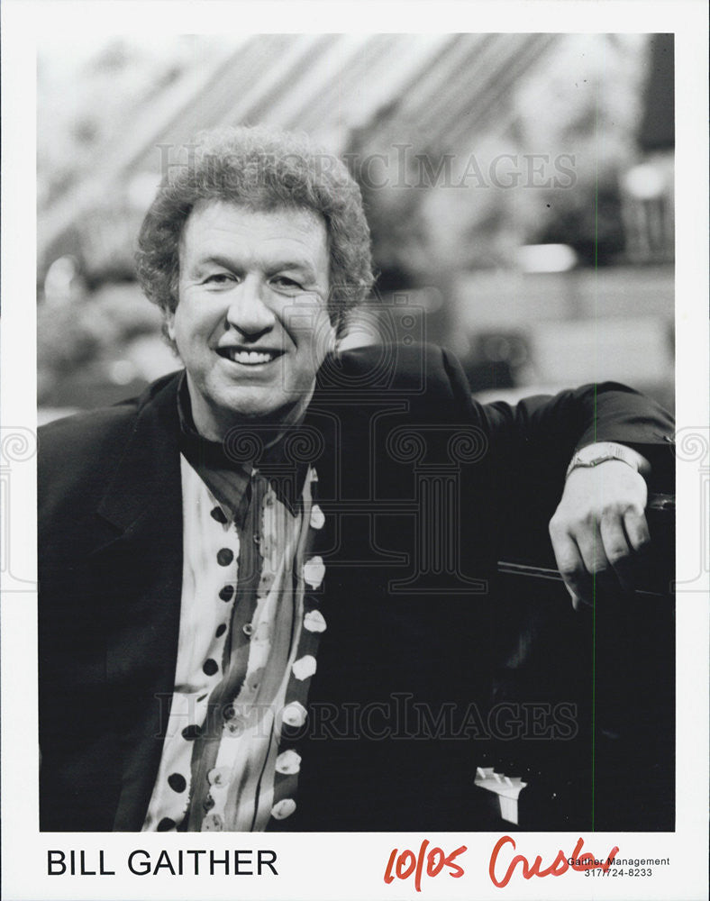 Press Photo Gaither Management Recording Artist Bill Gaither - Historic Images