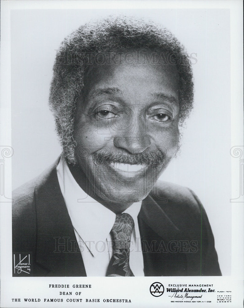 Press Photo Freddie Greene  Count Basie Orchestra Dean - Historic Images