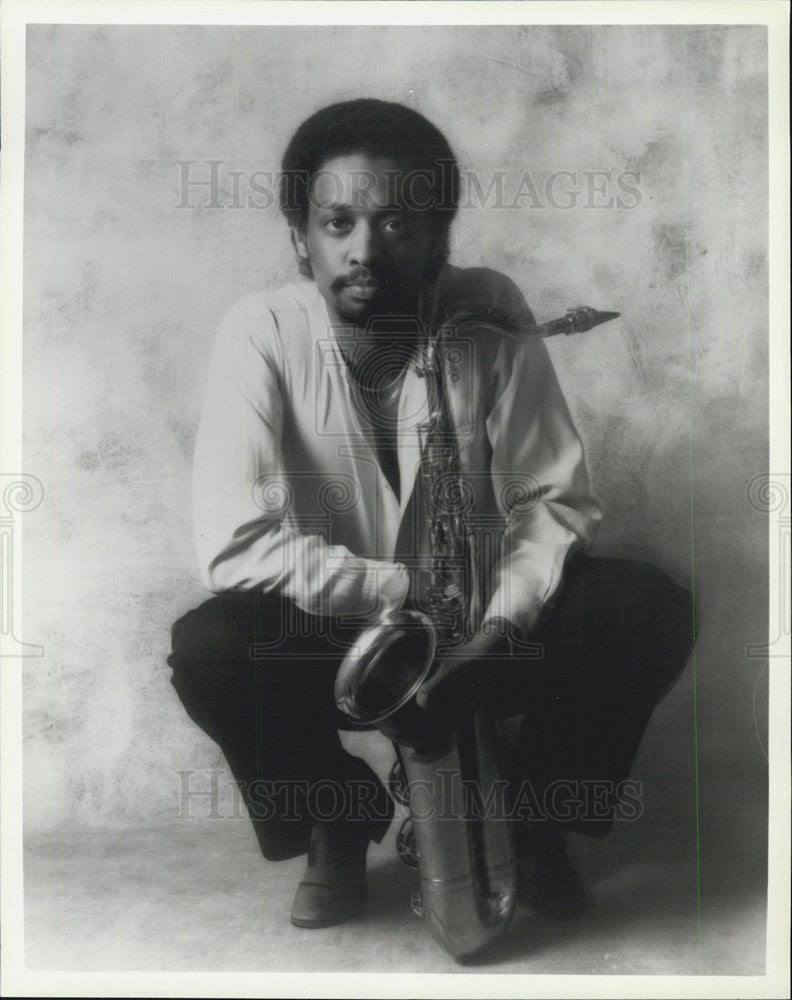 1983 Press Photo Chico Freeman Saxophonist Montreux Detroit Kool Jazz Festival - Historic Images