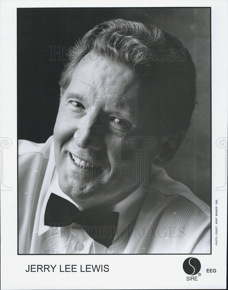 1995 Press Photo Jerry Lee Lewis Famous &amp; Talented American Rock &amp; Roll Pianist - Historic Images