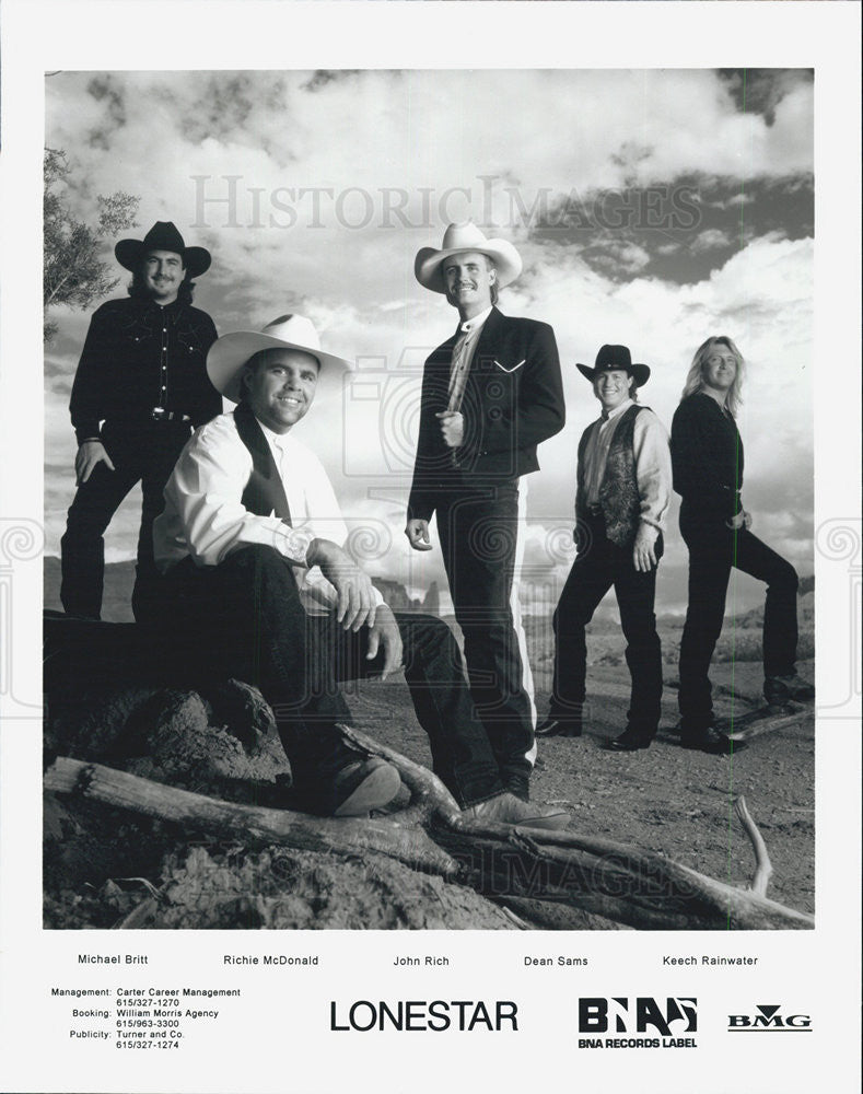 Press Photo Lonestar: Michael Britt, Richie McDonald, John Rich, Dean Sams - Historic Images