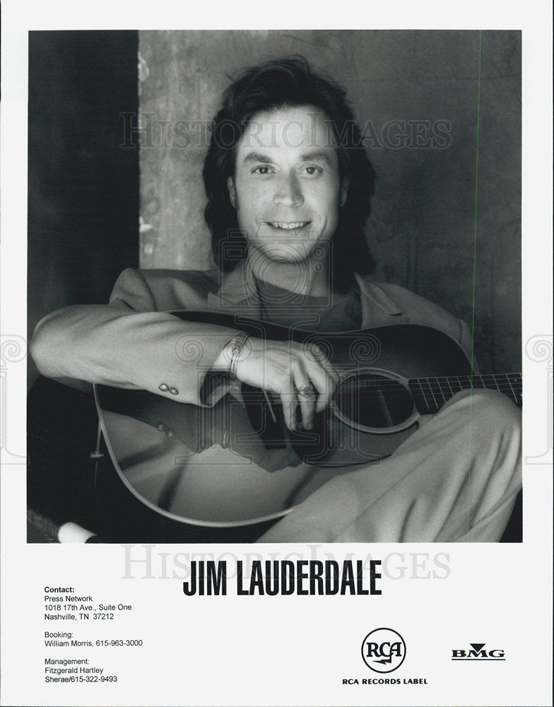 Press Photo Jim Lauderdale, RCa records. - Historic Images