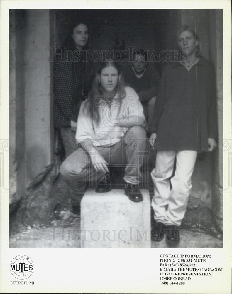 Press Photo Musicians band The Mutes - Historic Images