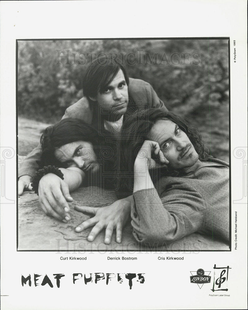 Press Photo Curt Kirkwood, Derrick Bostrom, Cris Kirkwood &quot;Meat Puppets&quot; - Historic Images