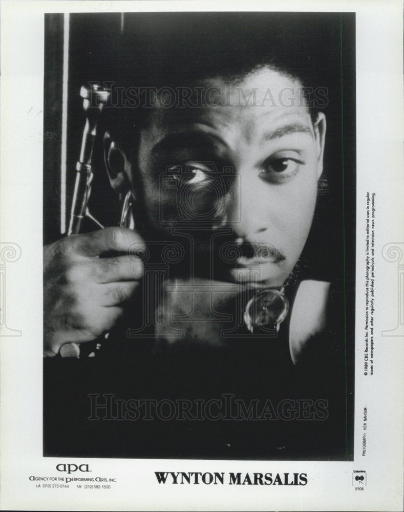 1989 Press Photo Wynton Marsalis, - Historic Images