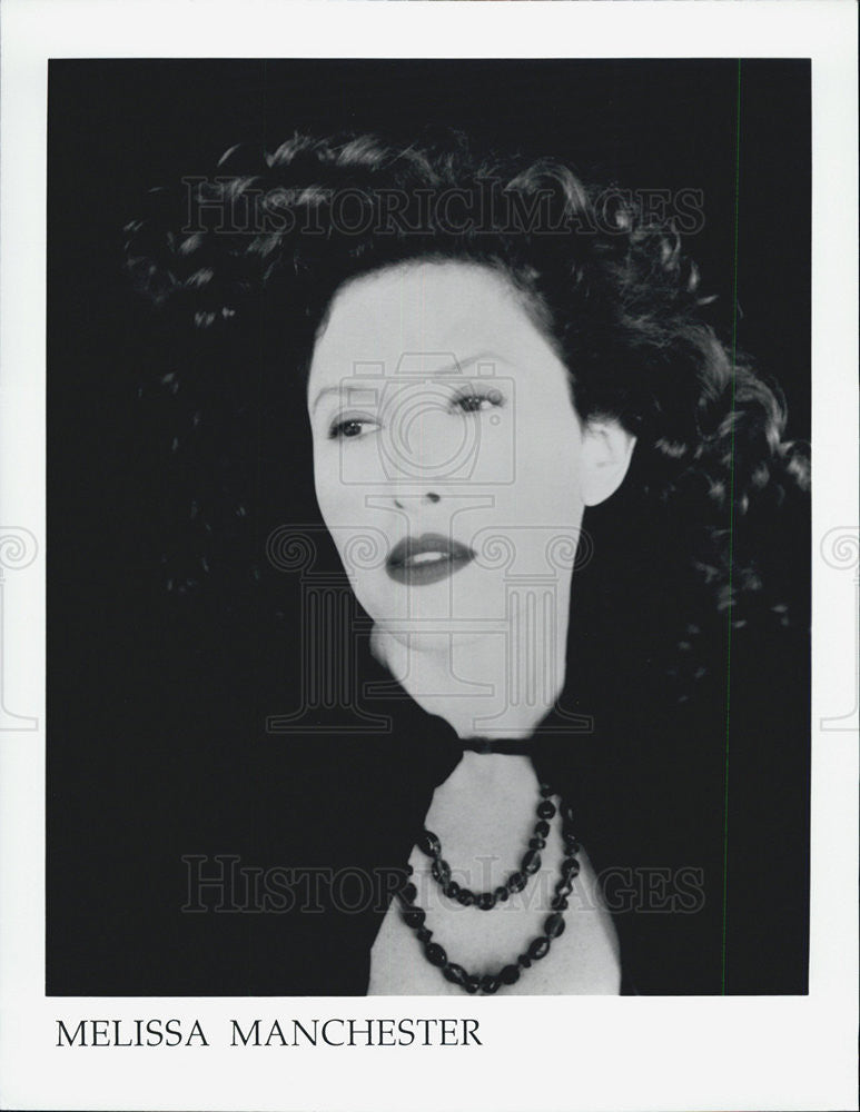 Press Photo Singer and Song Writer Melissa Manchester - Historic Images