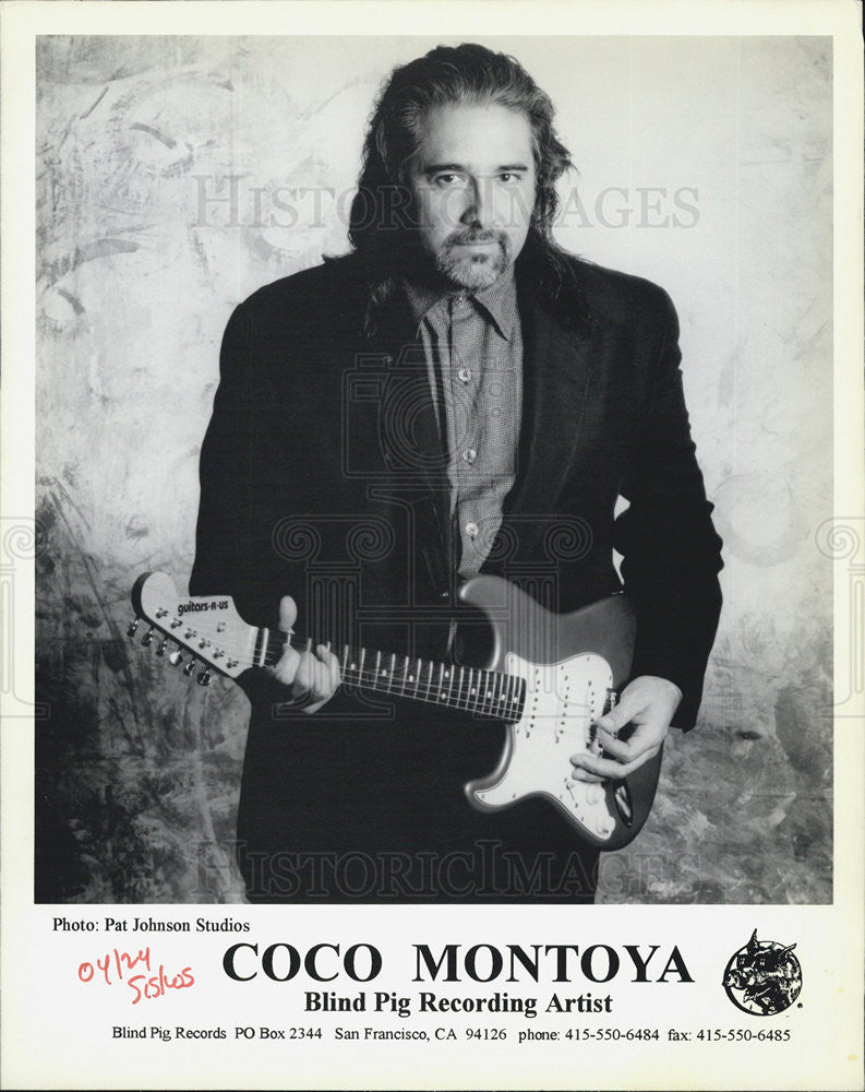 Press Photo Coco Montoya, Blind Pig recording artist. - Historic Images