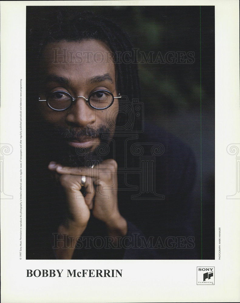 Press Photo Bobby McFerrin, Sony records - Historic Images