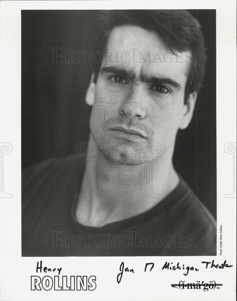 Press Photo Musician Singer Henry Rollins - Historic Images