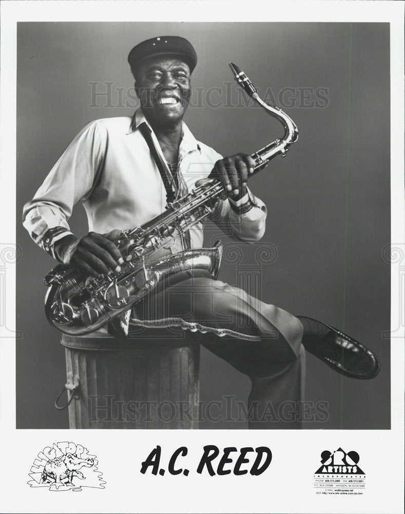 Press Photo Saxophonist A.C. Reed - Historic Images