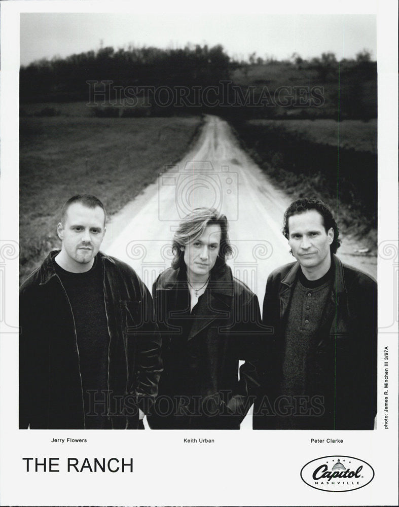 Press Photo Band The Ranch Flowers Urban Clarke - Historic Images