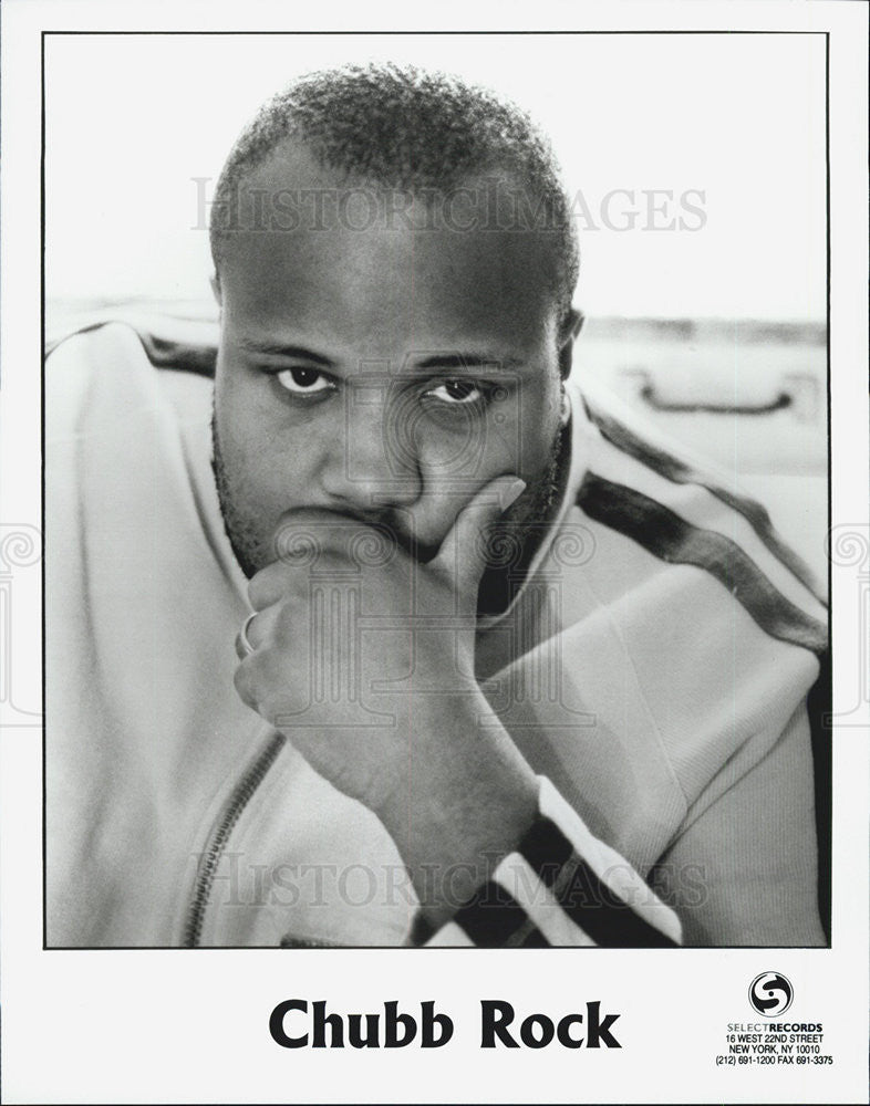 Press Photo Rapper Chubb Rock - Historic Images