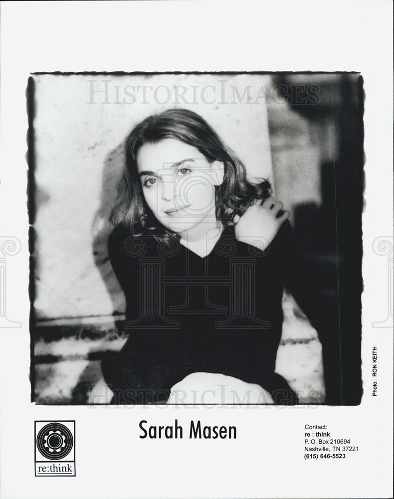 Press Photo Singer Songwriter Sarah Masen - Historic Images