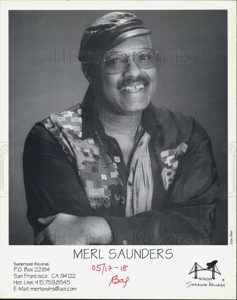 Press Photo Merl Saunders - Historic Images