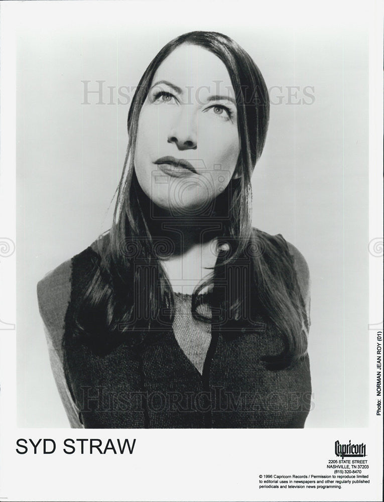 1996 Press Photo Singer Syd Straw - Historic Images