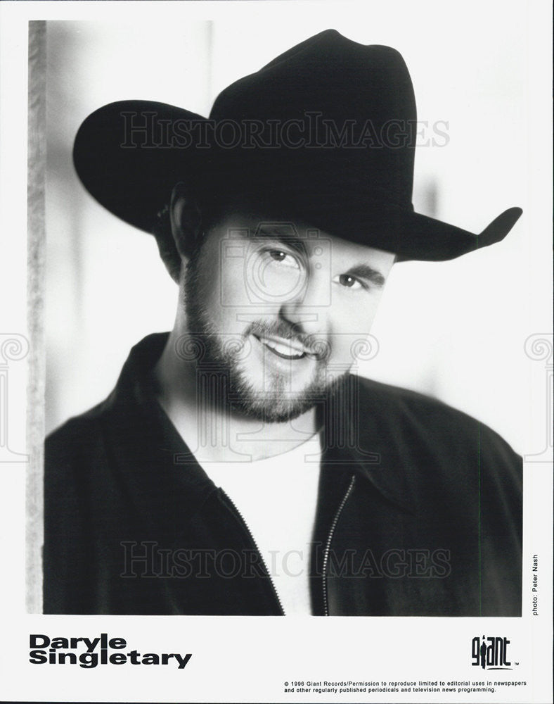 1996 Press Photo Daryle Singletary. - Historic Images