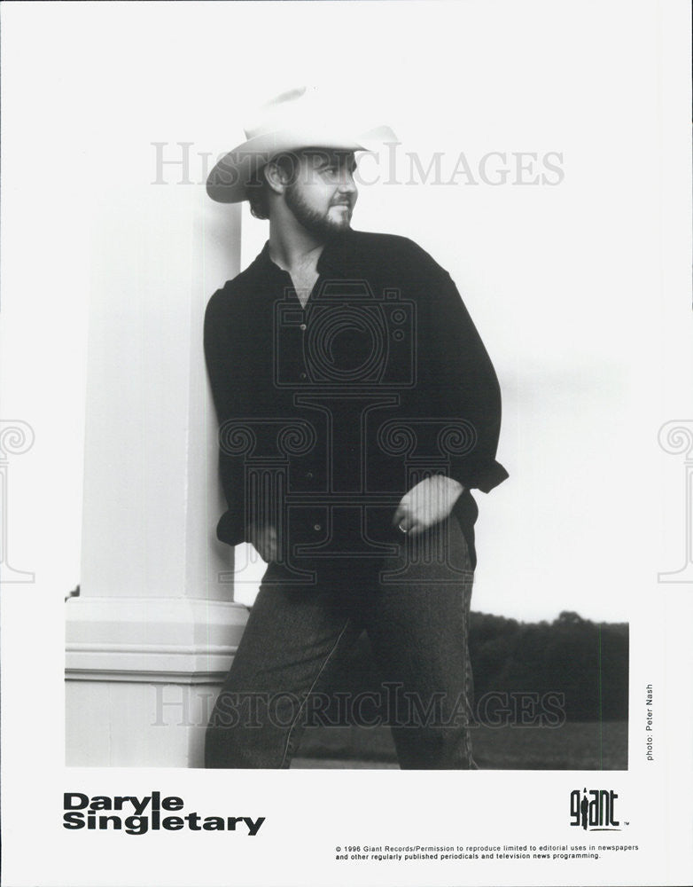 1996 Press Photo Daryle Singletary. - Historic Images