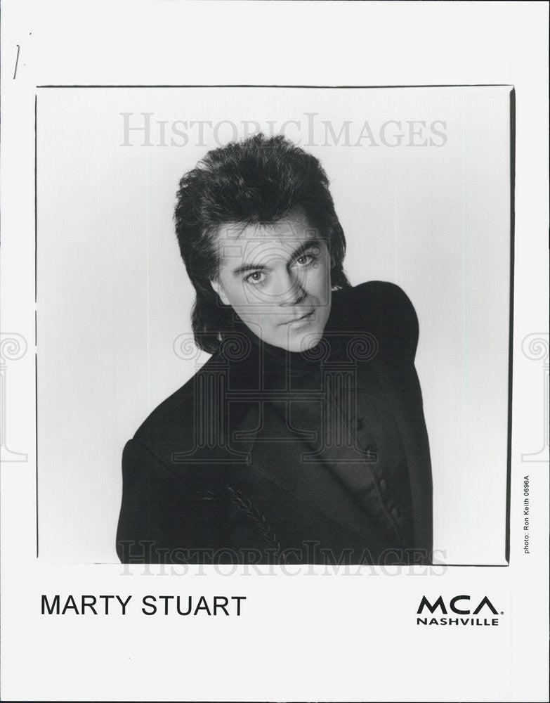 Press Photo Marty Stuart, MCA records - Historic Images