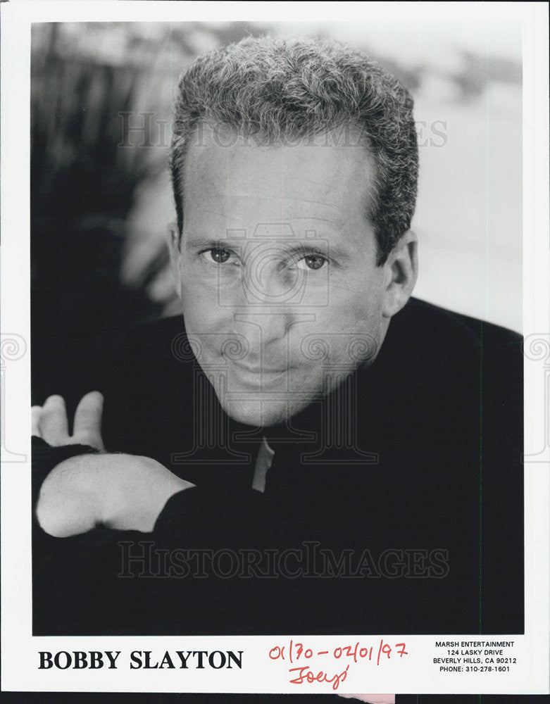 1997 Press Photo Bobby Slayton Poster - Historic Images