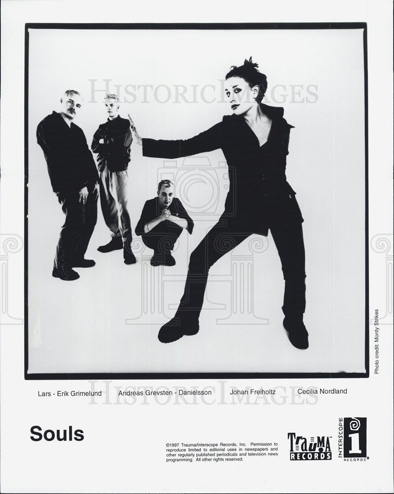 1997 Press Photo Singing Group Souls - Historic Images