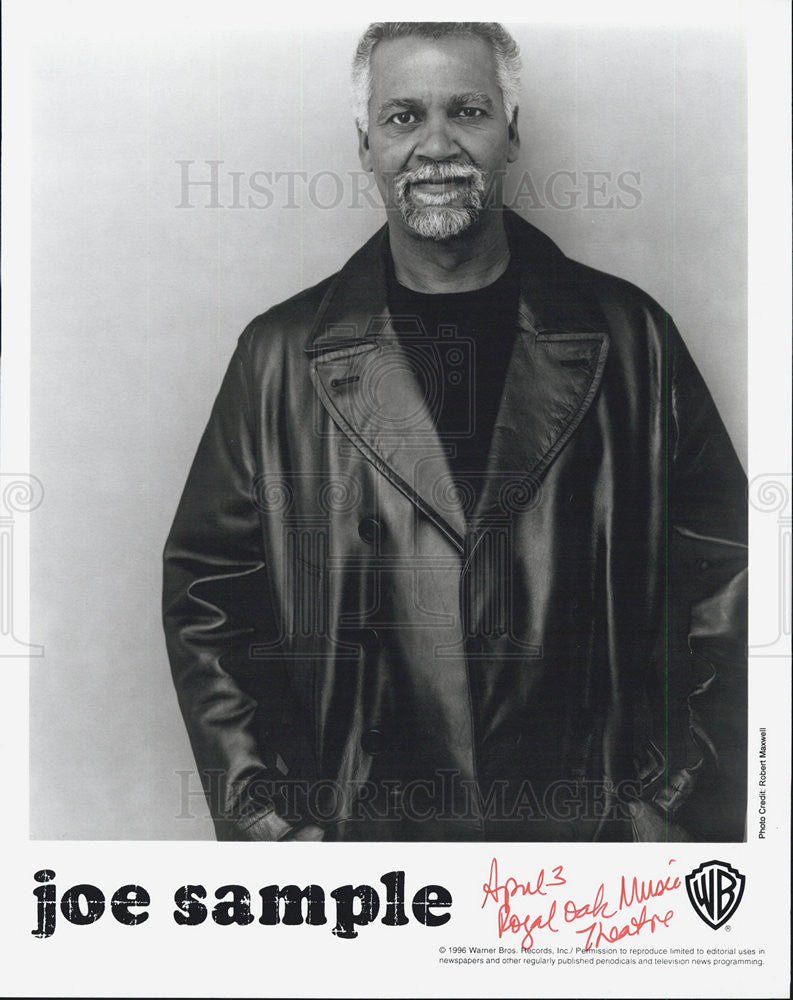 1996 Press Photo Musician Joe Sample - Historic Images