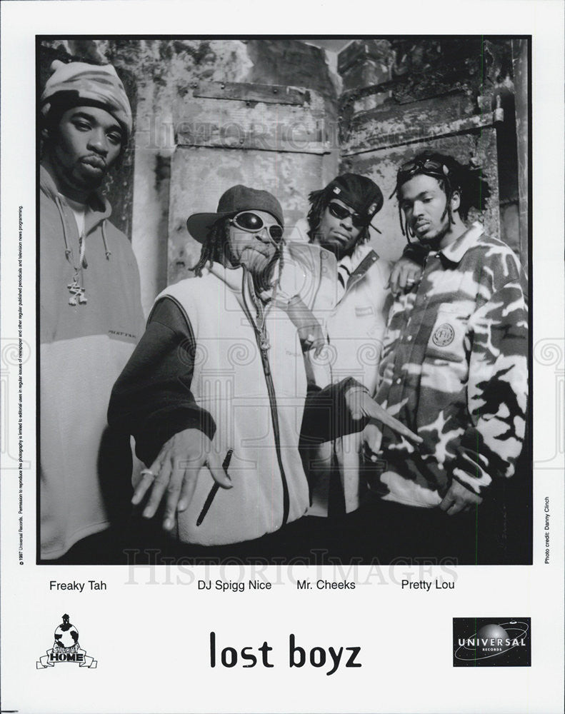 Press Photo Lost Boyz Freaky Tah DJ Spigg Nice Mr. Cheeks Pretty Lou - Historic Images