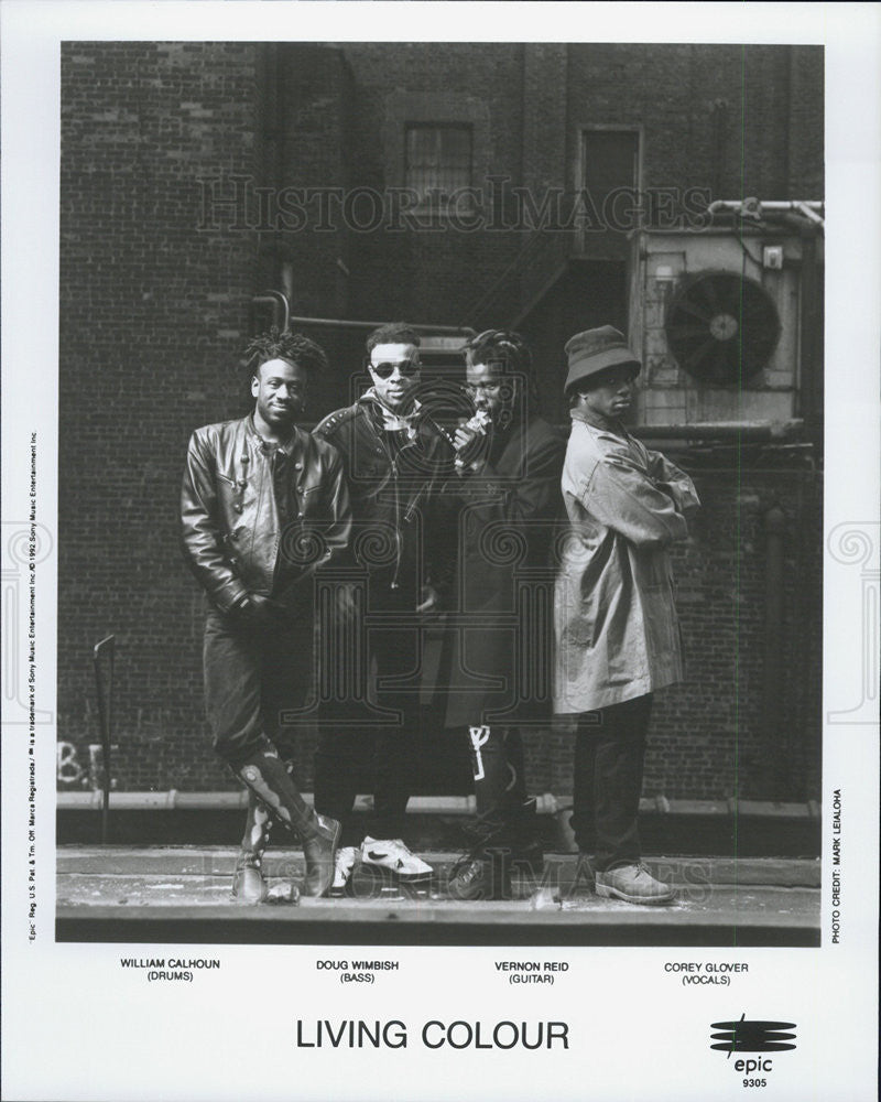 1992 Press Photo Living Colour William Calhoun Doug Wimbish Vernon Reid - Historic Images