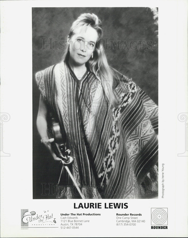 Press Photo Laurie Lewis American Folk Music Singer - Historic Images