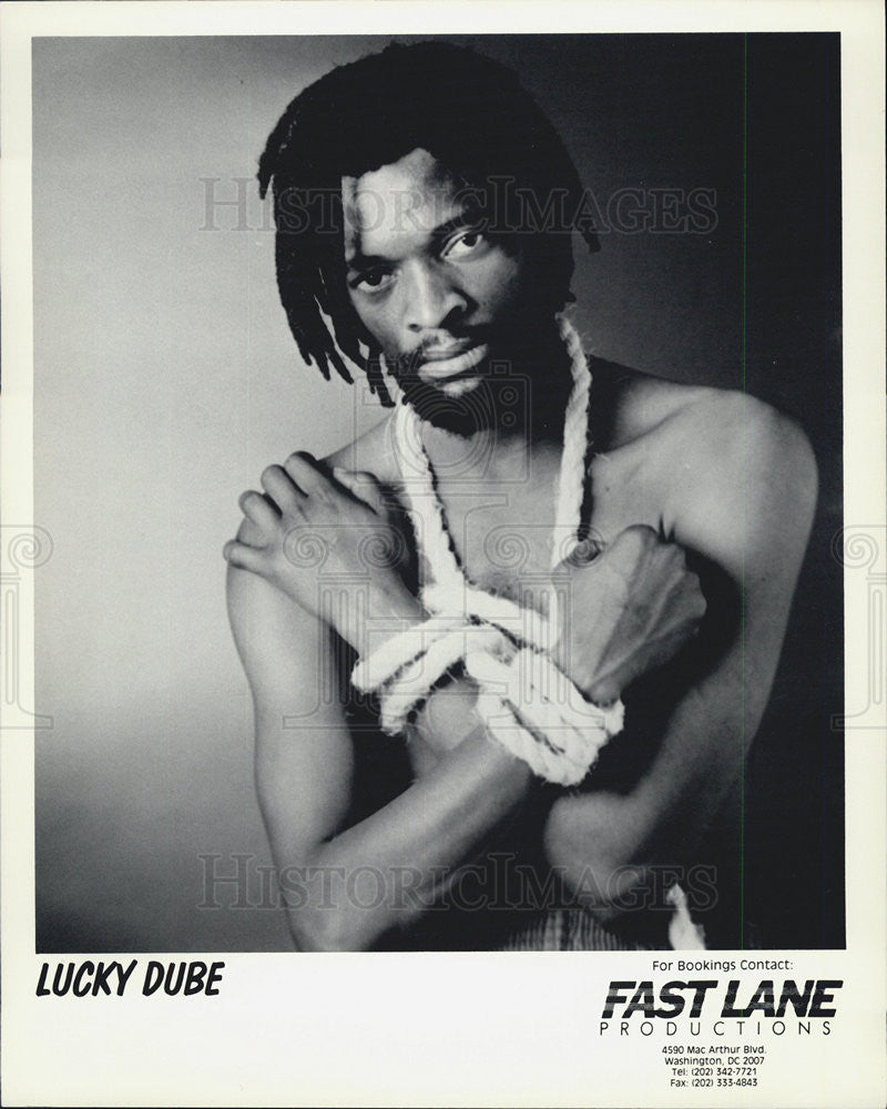 Press Photo Musician Lucky Dube - Historic Images