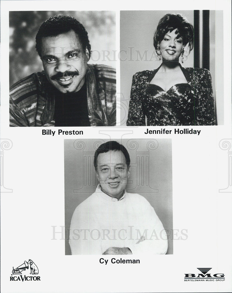 Press Photo Billy Preston Jennifer Holliday Cy Coleman Musicians - Historic Images
