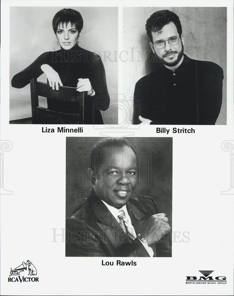 Press Photo Liza Minnelli Billy Stritch Lou Rawls Musicians - Historic Images