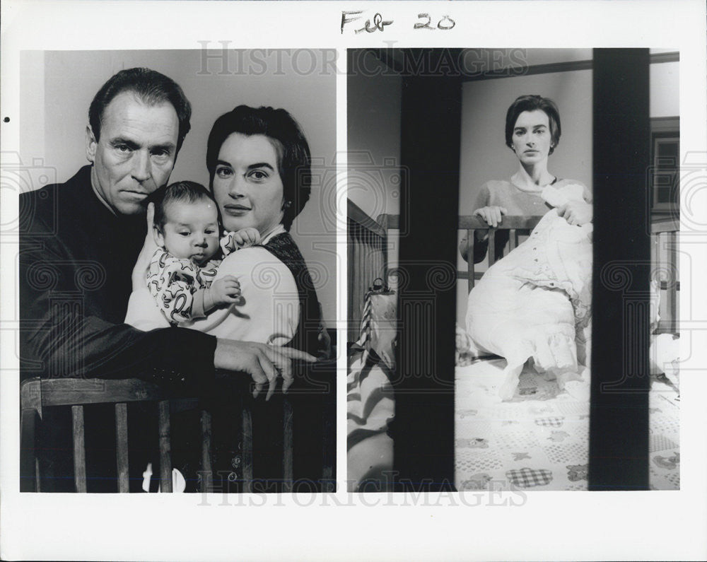 Press Photo Actor Corbin Bernsen and Actress Amanda Peys - Historic Images