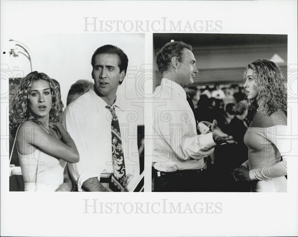 Press Photo Nicolas Cage and Sarah Jessica Parker Star in &quot;Honeymoon in Vegas&quot; - Historic Images