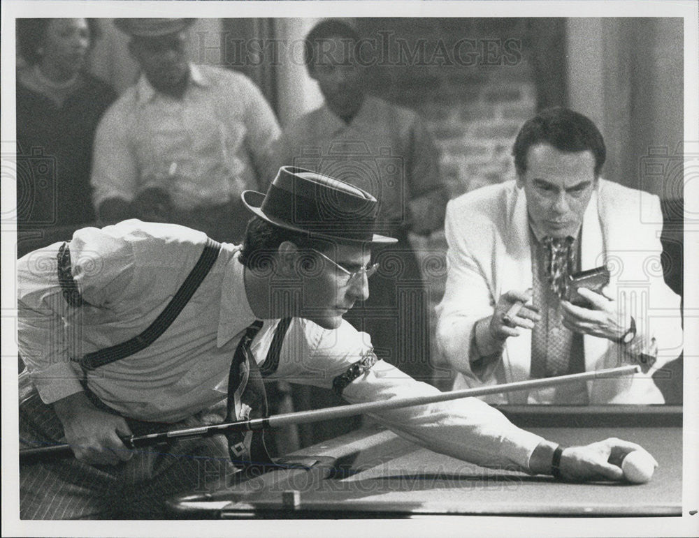 1990 Press Photo of Scott Bakula &amp; Dean Stockwell in TV series Quantum Leap - Historic Images