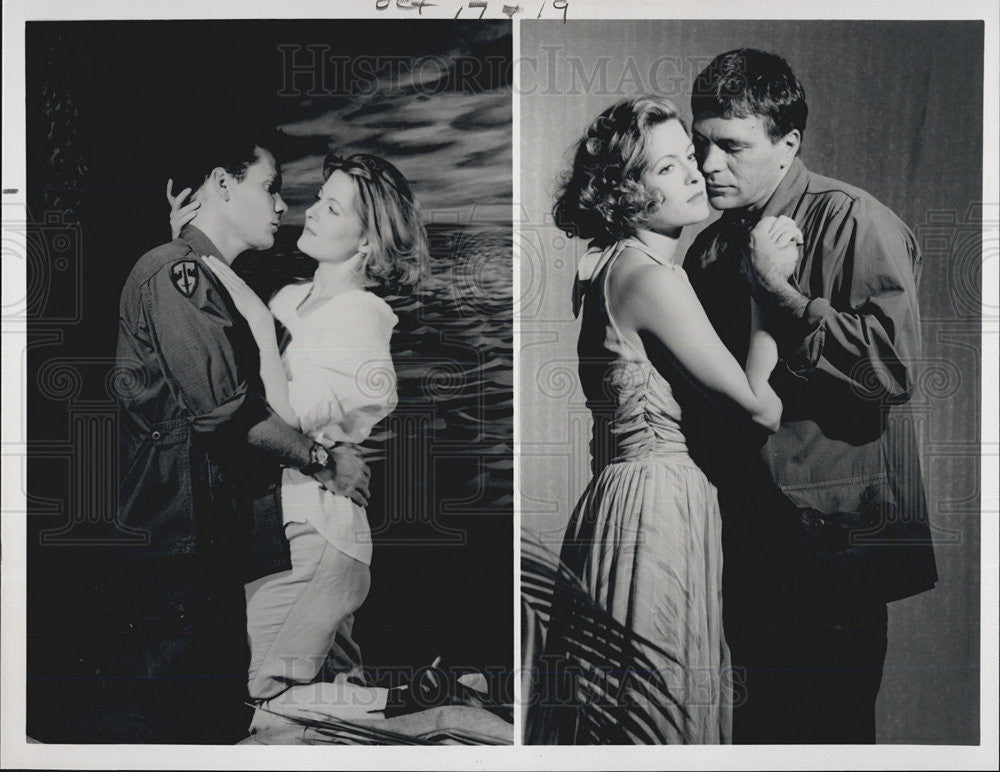 Press Photo Message From Nam Miniseries Jenny Robertson ted Marcoux Scenes - Historic Images