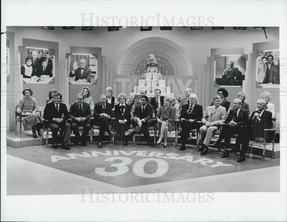 1982 Press Photo Today Anchors Tom Brokaw John Chancellor Hugh Downs Barbara - Historic Images